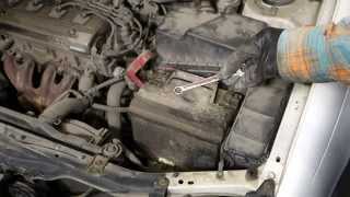 How to replace battery Toyota Avensis Years 1998 to 2005 [upl. by Brittany]