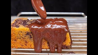 Marmorkuchen mit Glasur Backrezept Video  Marble Cake with Glaze Baking Video [upl. by Sorel806]