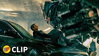 Bumblebee Rescues Sam amp Mikaela  Barricade Attack Scene  Transformers 2007 Movie Clip HD 4K [upl. by Naesyar]