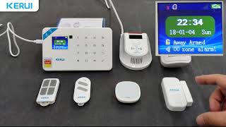 KERUI Host Kerui W181 alarm system using Tuya IoT platform  kerui wireless home alarm system [upl. by Aonehc24]