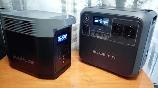 Tecnología 26  Comparativa de estacioes de energía Bluetti AC180 vs EcoFlow Delta 2  Technology [upl. by Bertilla888]