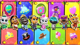 🌈🌺💥🎊Ten Stickers Album Complete along New Stickers Collection💥🌺My Talking Tom Friends Gameplay💥🌺🎊🌈 [upl. by Ditmore]