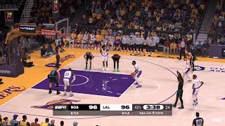 NBA 2K25 Gameday Mode  LAKERS vs CELTICS FULL GAME HIGHLIGHTS [upl. by Mont]