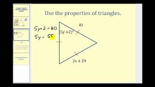 Examples Using the Properties of Equilateral Triangles to Determine Values [upl. by Einwahs]