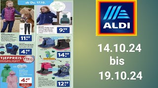 Aldi werbung prospekt gültig Von 141024 bis 191024Aldiabonnieren [upl. by Ycrep]