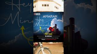 Amaran 🫡  HeyMinnale ⚡️ Lyric Video Fonts Breakdown 👨‍💻🎬 [upl. by Einnob854]