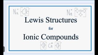 Lewis Structures of IONIC Compounds [upl. by Acile]