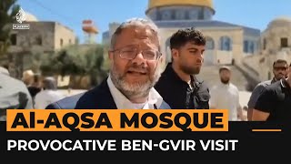 Israel’s BenGvir leads provocative visit to AlAqsa Mosque  AJ Shorts [upl. by Ahsrats57]