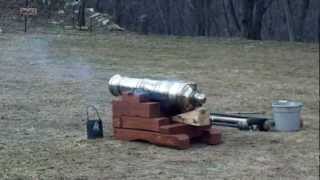 Antique 230 yearcld Bronze Cannon Fires for first time in two Centuries [upl. by Amairam436]