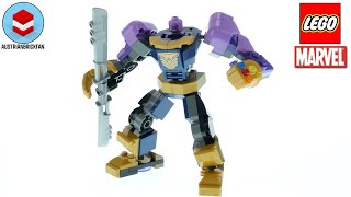 LEGO Marvel 76242 Thanos Mech Armour  LEGO Speed Build Review [upl. by Marutani]