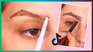 MAQUILLAJE DE CEJAS  TRUCO DE TIKTOK [upl. by Enaitsirk68]