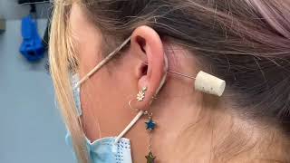 Orbital Piercing INSTRUCTIONAL how to pierce properly [upl. by Akemot]