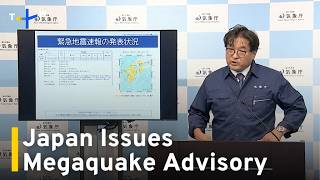 Japan Issues Megaquake Advisory  TaiwanPlus News [upl. by Aryc]