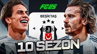 10 SEZON BOYUNCA BEŞİKTAŞI YÖNETTİM  EA FC 25 BEŞİKTAŞ REBUİLD [upl. by Resay]