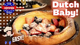 DUTCH BABY GERMAN PANCAKE  NO Cast Iron Pan Required [upl. by Beaver]