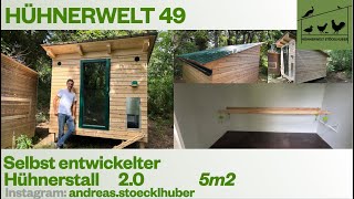 Hühnerwelt 49 Premium 5m2 Hühnerstall 20  Alle Details [upl. by Lleuqar]