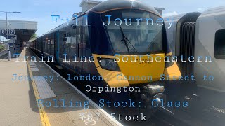 Southeastern Class 707 from London Cannon St to Orpington  Full Journey [upl. by Dauf325]