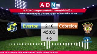 Everton  Cobreloa  Torneo Primera  Vigésimo sexta Fecha [upl. by Annehcu]