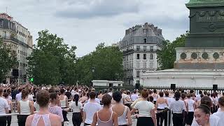 Dorothée Gilbert amp Hugo Marchand  Flamme Olympique  Paris 2024 [upl. by Jabin238]