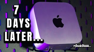 M4 Mac Mini7 Days Later Apple Geekshhh [upl. by Kliman]