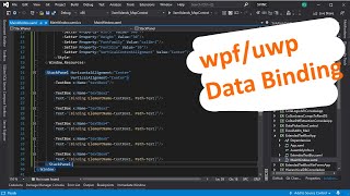 WPFUWP Data Binding  TextBoxText Property [upl. by Kielty]