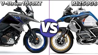 Adventure Titans Suzuki V Strom 1050XT 🆚 BMW R1250GS  Bikes Comparison [upl. by Nomelc82]