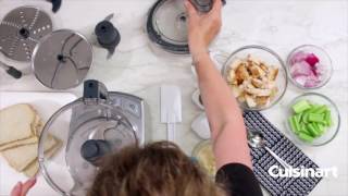 Elemental Food Processor Dicing Attachment Demo FP13 [upl. by Ydderf]