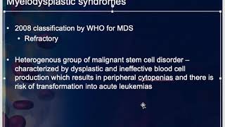 Myelodysplastic syndrome Myeloproliferative disorders Chronic Myeloid leukemia amp Polycythemia Vera [upl. by Nimzzaj]