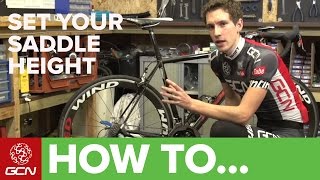 How To Set Your Road Bikes Saddle Height  Tips For Getting Your Saddle Position Right [upl. by Charlie]