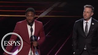 Stefon Diggs Case Keenum accept Best Moment award for Vikings TD vs Saints  2018 ESPYS  ESPN [upl. by Land]