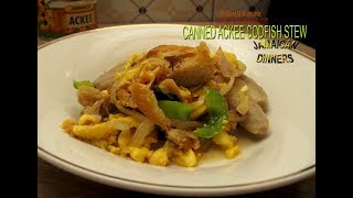 CANNED ACKEE CODFISH STEW aka Ackee and Saltfish [upl. by Chlores]