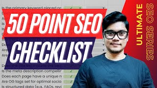 Onpage SEO Checklist  Ultimate SEO Series  AI SEO Prompts amp Templates [upl. by Grigson763]