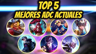 ¿CUALES SON LOS 5 MEJORES TIRADORES PARA RANK  MOBILE LEGENDS [upl. by Farrish]