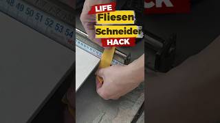 Fliesenschneider Life Hack  Einfach Genial [upl. by Esidarap982]