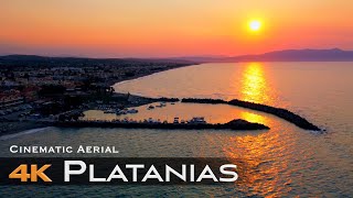 PLATANIAS Πλατανιάς 🇬🇷 Drone Aerial Crete Κρήτη  4K Ultra HD [upl. by Einahc]