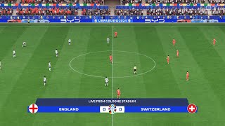 England vs Switzerland 06072024 Quarterfinal UEFA Euro 2024 EA FC 24 [upl. by Narot]