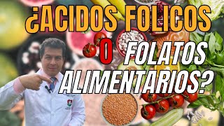 ACIDOS FOLICOS NO FOLATOS ALIMENARIOS SI Dr javier E Moreno [upl. by O'Rourke243]