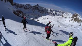 Sci alpinismo la discesa dal Monte Matto  Valle Gesso [upl. by Bartel]