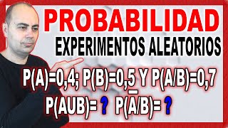 💥PROBABILIDAD CONDICIONADA De 2 Sucesos Aleatorios A y B💥ESO y Bachillerato [upl. by Binnie]