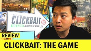 CLICKBAIT The Game  Board Game Review amp Runthrough [upl. by Leffen769]