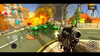 Spider Hunter Amazing City 3D 13 ACID SPIDERS  AndroidiOS Gameplay [upl. by Imugem]