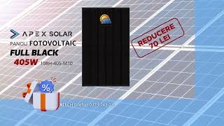 SolarTechro  Panou fotovoltaic Apex Solar Full Black 405W [upl. by Boswell]