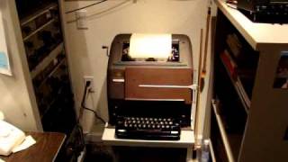 RTTY TELETYPE MODEL 15 JUST WATCH LISTEN AND ENJOY [upl. by Catharine]