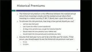 Session 4 Riskfree Rates amp Equity Risk Premiums [upl. by Eeznyl]