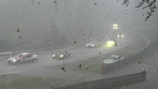 24h Nürburgring Nordschleife Chaos Crash amp Red Flag snow rain and ice [upl. by Ardeahp]