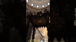 Come Appare oggi la Cattedra e il Baldacchino di San Pietro dopo il Restauro [upl. by Angus]