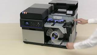 How to Load Roll Paper Fanfold Paper in Printer EPSON CWC8000 Series Easy Tips and Tricks 3labels [upl. by Terej402]