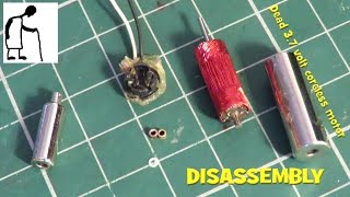 37 volt coreless motor DISASSEMBLY [upl. by Ardel]