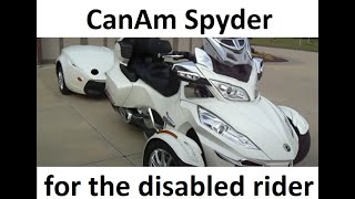 Can AM Spyder  Paraplegic mount and dismount [upl. by Fauver]