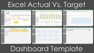 Pinexl Actual Vs Target Dashboard Template Overview [upl. by Rozanne277]